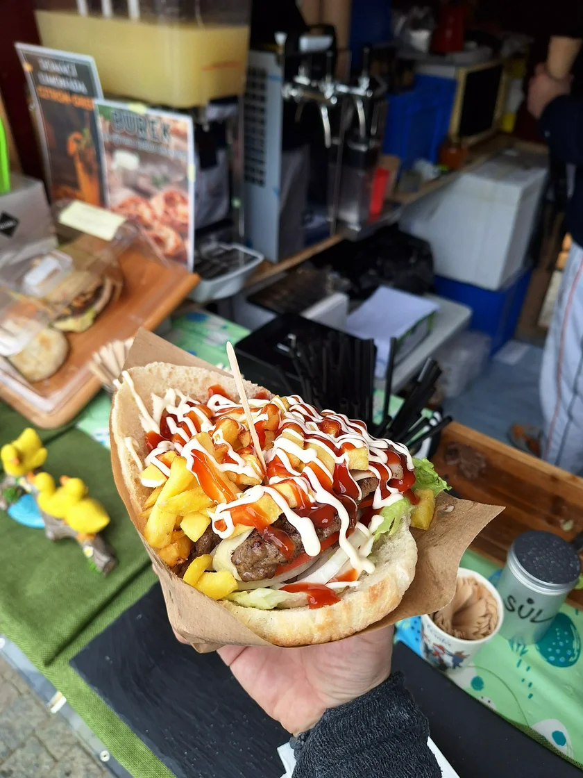 Tuck into Balkan-style burger and fries this weekend. Photo: Kickflip via Facebook
